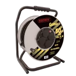 Przedłużacz PRZEMYSŁOWY zwijany na bębnie metalowym IP-44, 4x2P+Z guma H07RN-F 3x2,5mm² - 50m MAX.3600W z zabezpieczeniem termicznym PPZB-1111-50