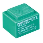 TEZ 2,0/D 230/ 7,5V Jednofazowy transformator do obwodów drukowanych zalewany