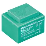 TEZ 6,0/D 230/ 6V Jednofazowy transformator do obwodów drukowanych zalewany