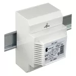 PSLF 30 230/ 12VDC Zasilacz transformatorowy prądu stałego IP 30na szynę DIN TH-35 w obudowie modułowej z zabezpieczeniem z filtrem wygładzającym