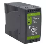 KSE 10024P 230/ 24V DC 4A Zasilacz impulsowy stabilizowany IP20 na szynę DIN TH-35 z zabezpieczeniem, możliwością regulacji napięcia
