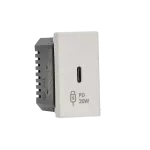 SIMON CONNECT TSC-K126I-9 Ładowarka K45 (22,5x45) USB C 20W QC gniazdo typ C; czysta biel