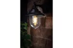 OPRAWA OGRODOWA TOSKANA-AD, E27, max.60W, IP54, AC220-240V, 50-60Hz, KINKIET PROSTY, CZARNA