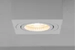 OPRAWA SUFITOWA AVEIRO BIS, max. 250V, 50/60Hz, 80x80x90mm, IP20, max 20W, KWADRATOWA, BIAŁA
