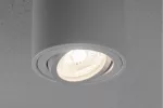 OPRAWA SUFITOWA AVEIRO BIS, max. 250V, 50/60Hz, 80x90mm, IP20, max 20W, OKRĄGŁA, BIAŁA