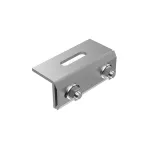 Uchwyt montażowy z regulacją na rąbek blaszany z dwoma załamaniami