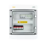 Rozdzielnica przyłączeniowa DC+AC z ogranicznikiem przepięć 1000V typu 2, 2x łańcuch PV, 2x MPPT // ogr. AC typ 2, wył. 10A 3-F, sygn. faz