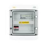 Rozdzielnica przyłączeniowa DC+AC z ogranicznikiem przepięć 1000V typu 2, 1x łańcuch PV, 1x MPPT // ogr. AC typ 2, wył. 10A 3-F, sygn. faz