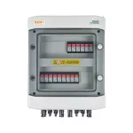 Rozdzielnica przyłączeniowa DC z ogranicznikiem przepięć 1000V, typu 1+2, 5x łańcuch PV, 5x MPPT