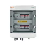 Rozdzielnica przyłączeniowa DC z ogranicznikiem przepięć 1000V typu 1+2, 4x łańcuch PV, 4x MPPT, zab. przet. 8x20A