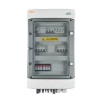 Rozdzielnica przyłączeniowa DC+AC z ogranicznika przepięć 1000V typu 2, 2x łańcuch PV, 2x MPPT, 2x roz.DC 4P 16A 1000V // ogr. AC typ 2, 10A 3-F, RCD 300mA typ A