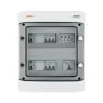 Rozdzielnica przyłączeniowa AC z ogranicznikiem przepieć typ 1+2, 20A, 40A 3-F, 2x RCD 300mA typA,  FR 100A