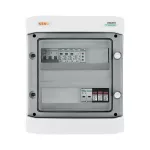 Rozdzielnica przyłączeniowa DC+AC z ogranicznikiem przepięć 1000V typu 1+2, 1 x łańcuch PV, 1 x MPPT, 2x zab. przet. 15A // Ogr. przep.typ 1+2, 10A 3-F, syg.faz