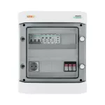 Rozdzielnica przyłączeniowa DC+AC z ogranicznikiem przepięć 1000V typu 1+2, 1x łańcuch PV, 1x MPPT // ogr. AC typ 1+2, 16A 3-F, sygn. faz + Gniazdko