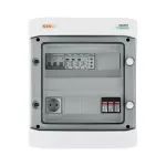 Rozdzielnica przyłączeniowa DC+AC z ogranicznikiem przepięć 1000V typu 1+2, 1x łańcuch PV, 1x MPPT // ogr. AC typ 1+2, 20A 3-F, sygn. faz + Gniazdko