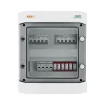 Rozdzielnica przyłączeniowa DC z ogranicznikiem przepięć 1000V Dehn typu 2, 2x łańcuch PV, 2x MPPT, 4x zab. przet. 15A, 2x roz.DC 4P 32A 1000V, 2x wyz wzr 110-415V