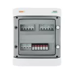 Rozdzielnica przyłączeniowa DC z ogranicznikiem przepięć 1000V typu 2, 2x łańcuch PV, 2x MPPT, 4x zab. przet. 15A, 2x roz.DC 4P 32A 1000V, 2x wyz wzr 110-415V