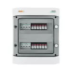 Rozdzielnica przyłączeniowa DC z ogranicznikiem przepięć 1000V typu 1+2, 4x łańcuch PV, 4x MPPT 8x zab. przet. 25A