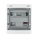 Rozdzielnica przyłączeniowa DC+AC z ogranicznikiem przepięć 1000V typu 2, 1 x łańcuch PV, 1 x MPPT // ogr. AC typ 2, 10A 3-F, róż. 100mA 40A, FR 63A