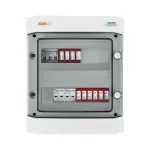Rozdzielnica przyłączeniowa DC+AC z ogranicznikiem przepięć Dehn 1000V typu 2, 2 x łańcuch PV, 2 x MPPT, 4x zab. przet. 20A // ogr. AC Dehn typ 2, wył. 20A 3-F