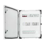 Rozdzielnica przyłączeniowa IP66 inwertera z ogranicznikiem przepięć DC Citel 25kA 1000V typu 1+2, 6x wejście 6x wyście, PV, 2x MPPT, zab. przet. 12x15A // Ogr. AC typ 1+2, 100A 3F, FR 100A, syg. faz (Fronius Tauro ECO 50-3-P)