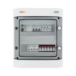 Rozdzielnica przyłączeniowa DC+AC z ogranicznikiem przepięć 1000V typu 1+2, 2 x łańcuch PV, 2 x MPPT, 4x zab. przet. 20A // ogr. AC typ 1+2, 20A 3-F, sygn. Faz