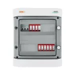 Rozdzielnica przyłączeniowa DC+AC z ogranicznikiem przepięć Dehn 1000V typu 2, 2 x łańcuch PV, 2 x MPPT // ogr. AC Dehn typ 2, wył. 10A 3-F