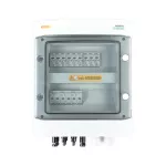 Rozdzielnica przyłączeniowa DC+AC z ogranicznikiem przepięć Noark 1000V typu 1+2, 3x łańcuch PV, 3x MPPT // ogr. AC Noark typ 1+2, 63A 3-F