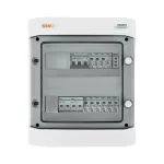 Rozdzielnica przyłączeniowa DC+AC z ogranicznikiem przepięć Noark 1000V typu 1+2, 2 x łańcuch PV, 2 x MPPT, zab. przet. 4x15A // ogr. AC Noark typ 1+2, 16A 3-F, sygn. Faz