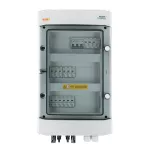 Rozdzielnica przyłączeniowa DC+AC z ogranicznikiem przepięć Noark 1000V typu 1+2, 4x łańcuch PV, 4x MPPT // ogr. AC Noark typ 1+2, 50A 3-F