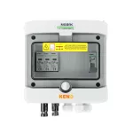 Rozdzielnica przyłączeniowa DC+AC z ogranicznikiem przepięć Noark 1000V typu 1+2, 1 x łańcuch PV, 1 x MPPT // 20A, 1-F