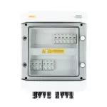 Rozdzielnica przyłączeniowa DC z ogranicznikiem przepięć DC Noark 1000V typu 1+2, 6x łańcuch PV, 4x MPPT