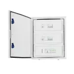 Rozdzielnica przyłączeniowa AC IP 66 z ogranicznikiem przepięć typ 2, 2x 50A 3-F, 2x różnic 63A/300mA, FR 100A