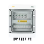 Rozdzielnica przyłączeniowa DC z ogranicznikiem przepięć DC Noark 1000V typu 1+2, 6x łańcuch PV, 3x MPPT, 12x zab. przet. 20A