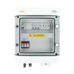 Rozdzielnica przyłączeniowa DC+AC z ogranicznikiem przepięć 1000V typu 2, 1 x łańcuch PV, 1 x MPPT // ogr. AC typ 2, 25A 3-F, róż. 100mA 40A