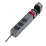 Przedłużacz biurkowy 3-krotny 2P+Z, 1,5M H05VV-F 3x1,5mm², 2xUSB+1 typu C