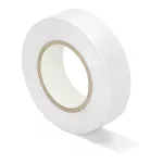 Taśma izolacyjna biała, uniepalniona, szerokość 19mm, grubość 0,13mm, długość 20m