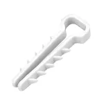 Uchwyt kablowy wbijany, przewód płaski 13x7mm, biały, 20 szt.