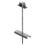 Uchwyt na kabel pojedynczy bez odsadzenia L330 M10 fi35 słup ŻN