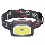 Latarka czołowa LED COB + CREE 330 lm, 65m 3× AAA