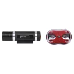 Lampa rowerowa komplet przód + tylna, 150 lm, 5× AAA