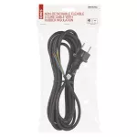 Przewód przyłączeniowy guma 3×1,0mm, 5m czarny