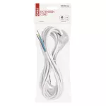 Przewód przyłączeniowy PVC 3×1,5mm, 5m biały