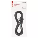 Przewód przyłączeniowy PVC 3×1,0mm, 3m czarny