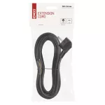 Przewód przyłączeniowy PVC 3×1,5mm, 3m czarny