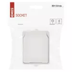 Gniazdo pojedyncze IP54 białe