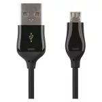 Kabel USB 2.0, wtyk A - micro B, ładowanie Quick Charge, transmisja danych, 1 m, czarny