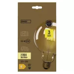 Żarówka LED Vintage G125 / E27 / 4 W (40 W) / 470 lm / ciepła biel