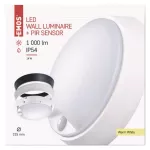Oprawa LED ZURI okrągła PIR 14W IP54 ciepła biel
