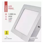Oprawa LED kwadratowa 12,5W IP20 neutralna biel
